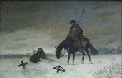 At the Grave of a Fighter of the Lord by Mikolas Ales
